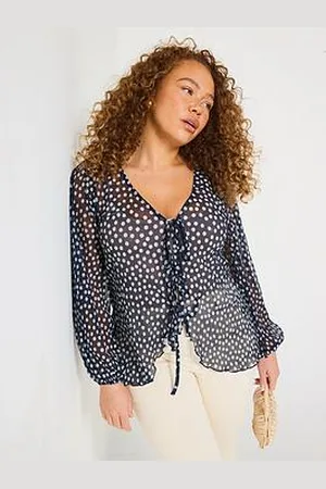 Very Tie Detail Mesh Top