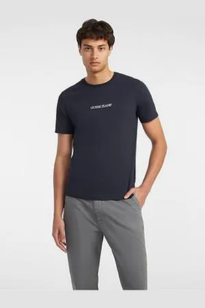 Guess Jeans Short Sleeve Slim Fit Logo Embroidered T-Shirt