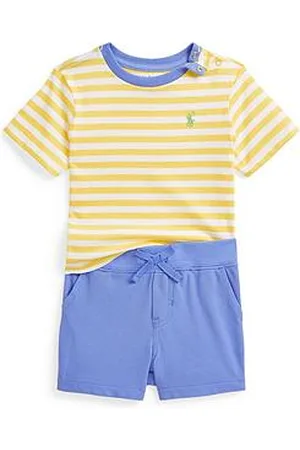 Ralph Lauren Baby Boys Stripe T-Shirt And Short Set