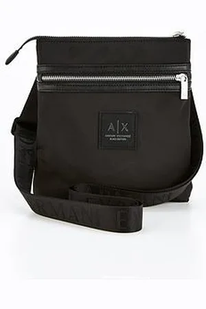 Armani Exchange Edition Logo Flat Crossbody Bag