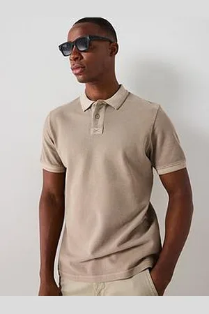 Very Man Garment Washed Pique Polo Shirt