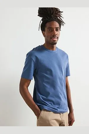 Very Man Relaxed Fit Interlock T-Shirt - Blue