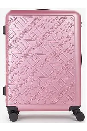 VALENTINO Mars Large-Size Suitcase - Rosa Antico