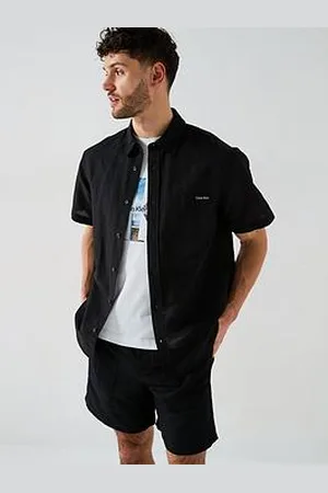 Calvin Klein Linen Cotton Short Sleeve Shirt