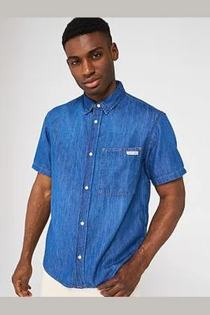 Calvin Klein Regular Short Sleeve Denim Shirt