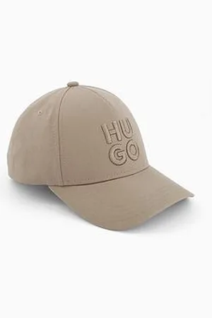HUGO BOSS Jude-Stacked Logo Cap-Brown