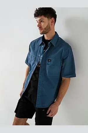 Calvin Klein Garment Dye Cotton Short Sleeve Shirt