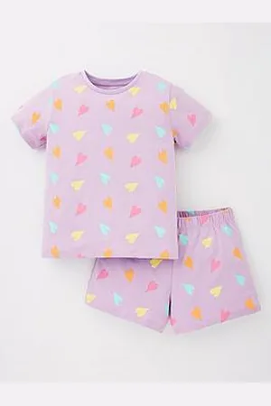 Everyday Basic Girls Heart Short Pyjama Set