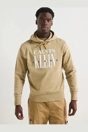 Calvin Klein Serif Font Graphic Overhead Hoodie