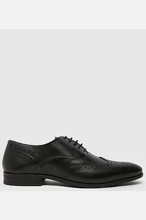 Schuh Row Leather Lace Up Brogue Shoe