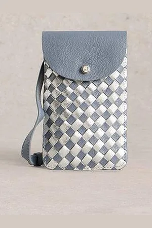 White Stuff Coco Weave Phone Bag