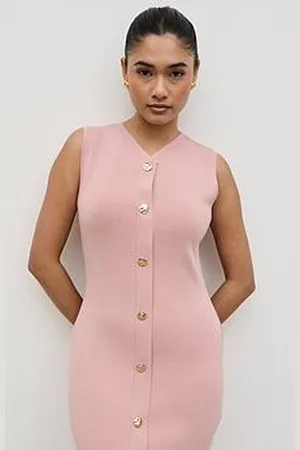 Pretty Lavish Taylor Button Knit Mini Dress