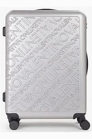 VALENTINO Mars Large-Size Suitcase - Silver
