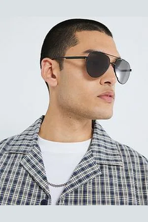 River Island Core Metal Aviator Sunglasses