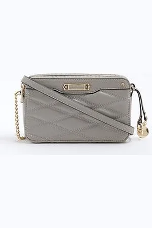 River Island Faux Leather Quilted Cross Body Bag