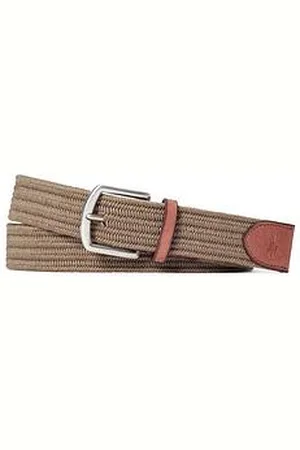 Ralph Lauren Canvas Keeper Woven Belt - Beige