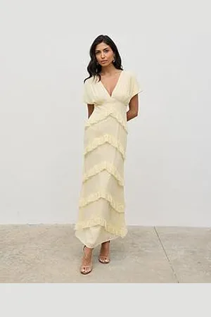 Pretty Lavish Tamsin Ruffle Chiffon Dress