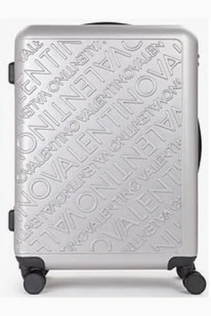 VALENTINO Mars Medium-Size Suitcase - Silver