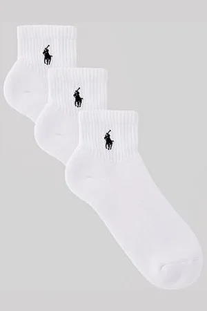 Ralph Lauren 3 Pack Quarter Crew Socks