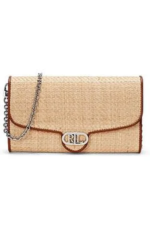 Ralph Lauren Raffia Adair Crossbody - Natural