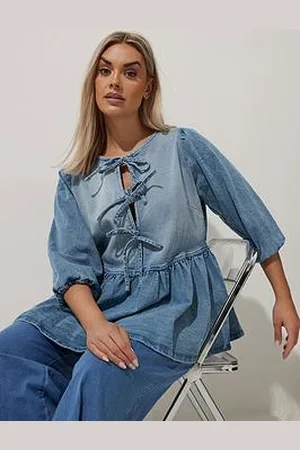 Yours Tie Peplum Top