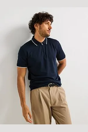 SELECTED Fave Sport Zip Short Sleeve Polo Shirt