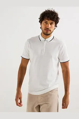 SELECTED Fave Sport Zip Short Sleeve Polo Shirt