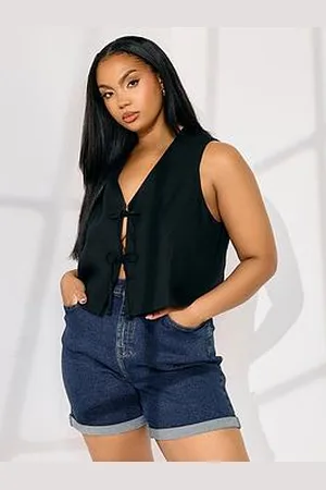 Yours Curve Turn Hem Mom Denim Short