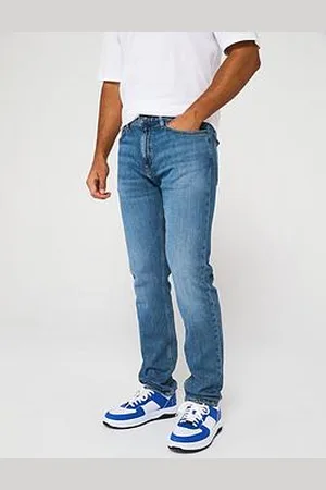 HUGO BOSS Blue Ash Slim Fit Jeans - Mid Blue