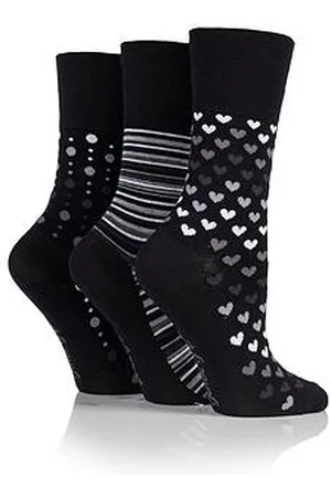 Heat Holders 3 Pair Ladies Gentle Grip Bamboo Socks