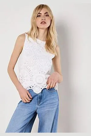 Apricot Sunflower Crochet Top