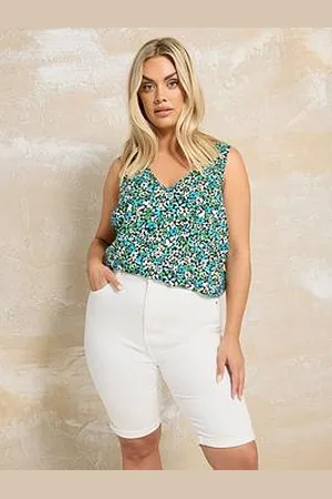 Yours Curve Basic Denim Short