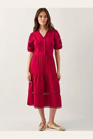 Monsoon Wendy Woven Mix Top