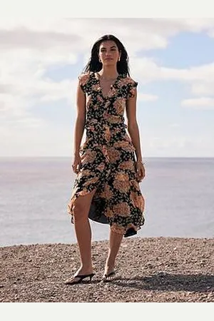 mint&berry Floral Print Midi Dress