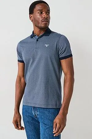 Barbour Shell Printed Short Sleeve Polo Shirt