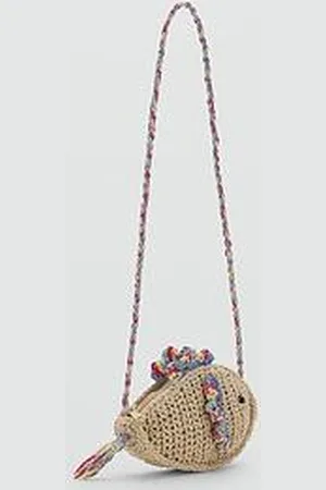 MANGO Younger Girls Fish Basket Bag -