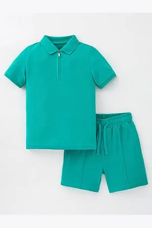 Very Boys Pique Polo And Short Set