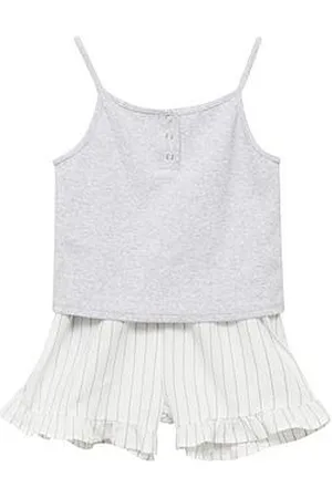 MANGO Girls Strappy Shorty Pyjamas