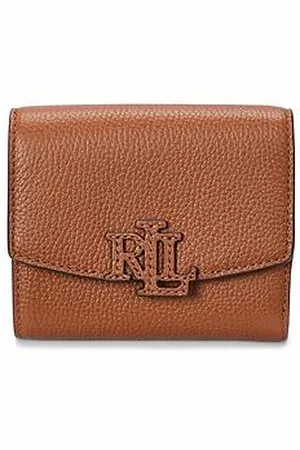 Ralph Lauren Cameryn Small Flap Wallet Purse - Tan