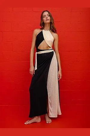 Pitusa Colourblock Wrap Beach Dress