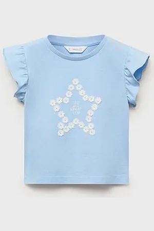 MANGO Younger Girls Star Short Sleeve T-Shirt