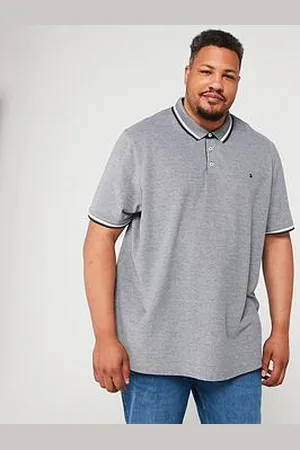 JACK & JONES Plus Paulos Tipped Polo Shirt