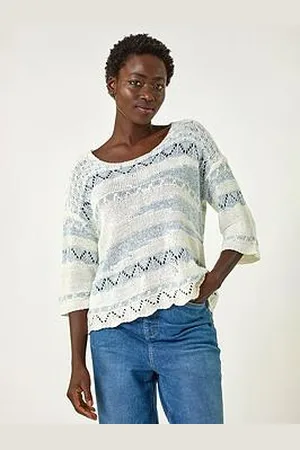 Roman Textured Crew Neck Knitted Jumper