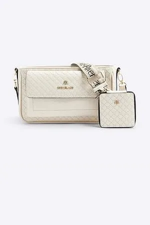 River Island Ri Monogram Pouchette Cross Body Bag