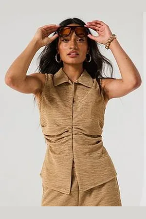 Very Textured Waistcoat Top Co-Ord