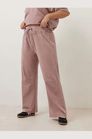 Yours Curve Acid Wash Wide Leg Jogger