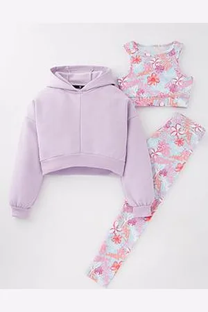 Very Girls 3 Piece Activewear Legging And Hoodie Set
