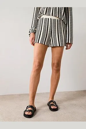 Very Knit Stripe Co-Ord Shorts - Monochrome