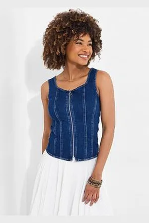 Joe Browns Gigi Stretch Denim Zip Top