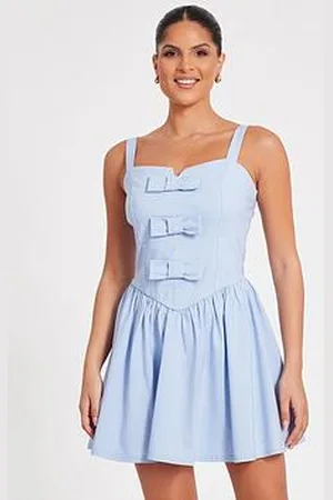 Quiz Bow Front Mini Dress